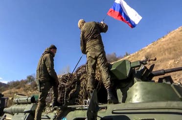 قوات روسية في كاراباخ 13 نوفمبر 2020 - فرانس برس