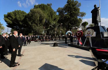 أردوغان خلال زيارته قبرص