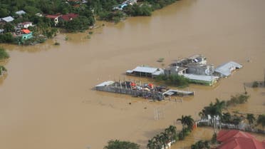 Buildings are flooded in the aftermath of Typhoon Vamco, in the Cagayan Valley region. (Reuters)