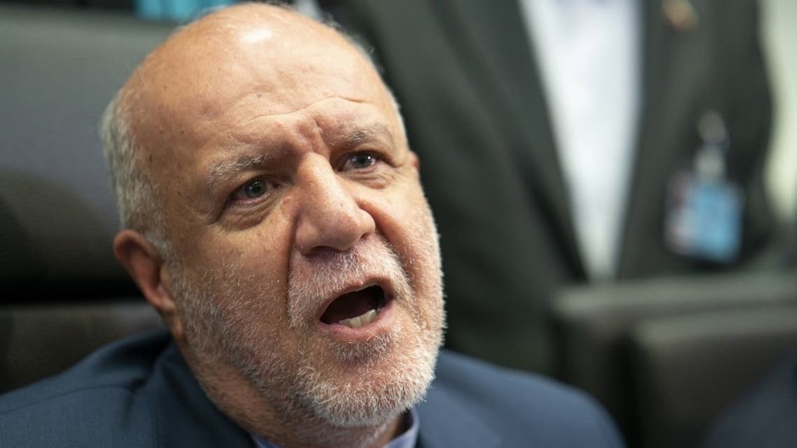 Iran's Oil Minister Bijan Namdar Zanganeh at a meeting of the OPEC and non-OPEC countries on July 1, 2019 in Vienna, Austria. (AFP)
