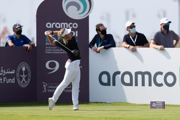 Emily Kristine Pedersen from Denmark, the winner of the Aramco Saudi Ladies International Golf Tournament, in King Abdullah Economic City, Saudi Arabia. (Courtesy: Aramco)