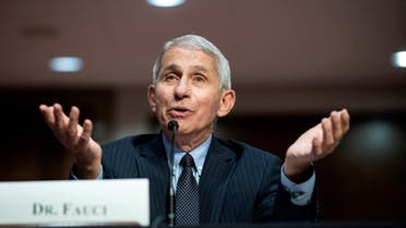 FILE PHOTO: Dr. Anthony Fauci, director of the National Institute of Allergy and Infectious Diseases, speaks during a Senate Health, Education, Labor and Pensions Committee hearing in Washington, D.C., U.S. June 30, 2020. Al Drago/Pool via REUTERS/File Photo