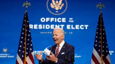 President-elect Joe Biden speaks about economic recovery, Nov. 16, 2020, in Wilmington, Del. (AP)
