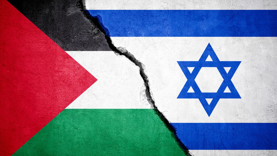 Palestine and Israel conflict. stock photo