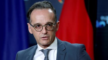 German FM Heiko Maas speaks during a joint news conference in Berlin, Oct. 26, 2020. (Reuters)