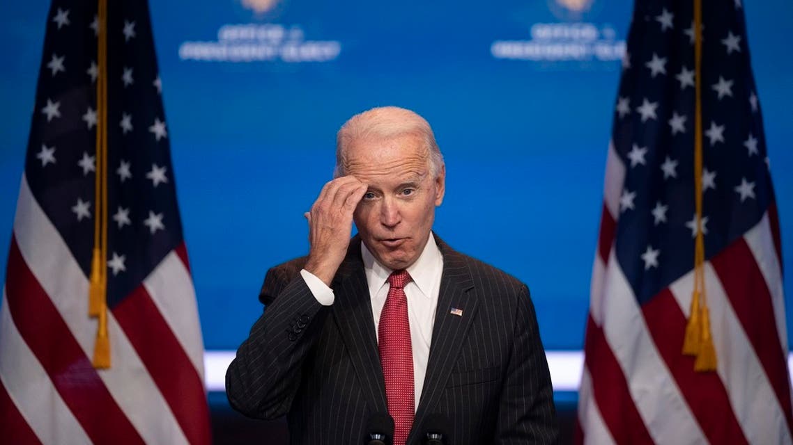 President-elect Joe Biden delivers remarks following a meeting with the Governors and Covid team on Nov. 19, 2020. (AFP)