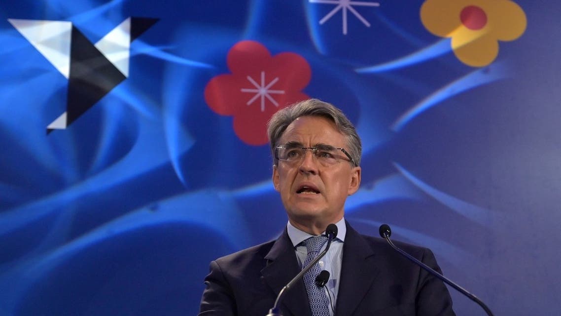 International Air Transport Association (IATA) chief executive Alexandre de Juniac speaks during the opening session of the annual general meeting of IATA in Seoul on June 2, 2019. (AFP)
