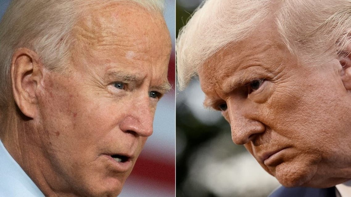 US President-elect Joe Biden (L) and US President Donald Trump (R). (AFP)