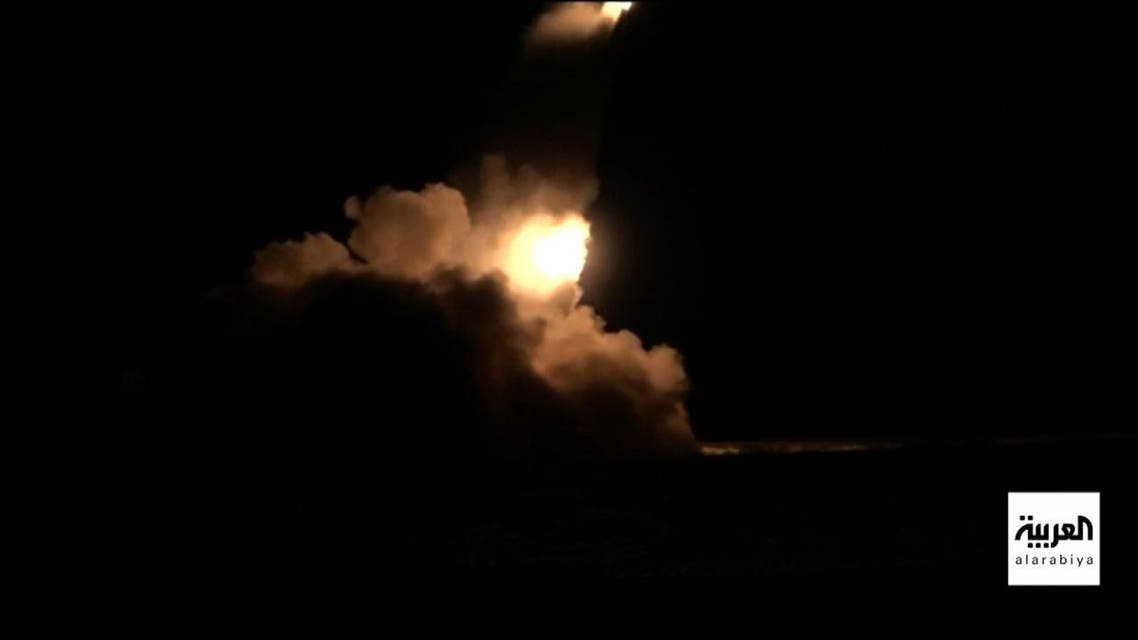 صور لقصف التحالف الصاروخي الذي استهدف مخازن أسلحة حوثية شرق صنعاء