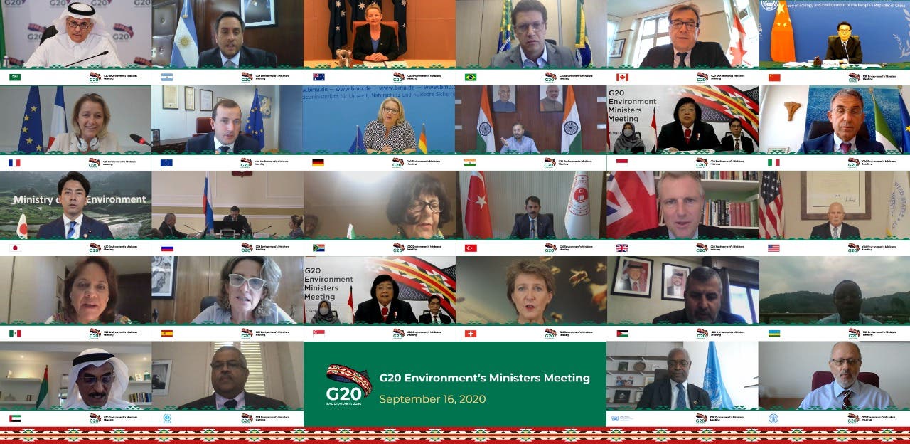 Environment ministers meet virtually for the G20 Environment Ministers Meeting. (G20Riyadhsummit.org)