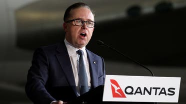Alan Joyce, Chief Executive Officer of Qantas during a press conference held at Sydney Airport in Sydney, Australia, July 22, 2020. (Reuters/Loren Elliott)