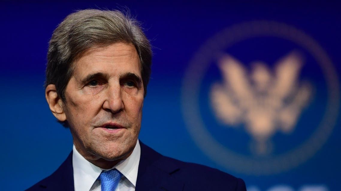 Special Presidential Envoy for Climate John Kerry speaks after being introduced by President-elect Joe Biden as he introduces key foreign policy, Nov. 24, 2020. (AFP)
