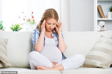 التوتر أثناء الحمل - تعبيرية