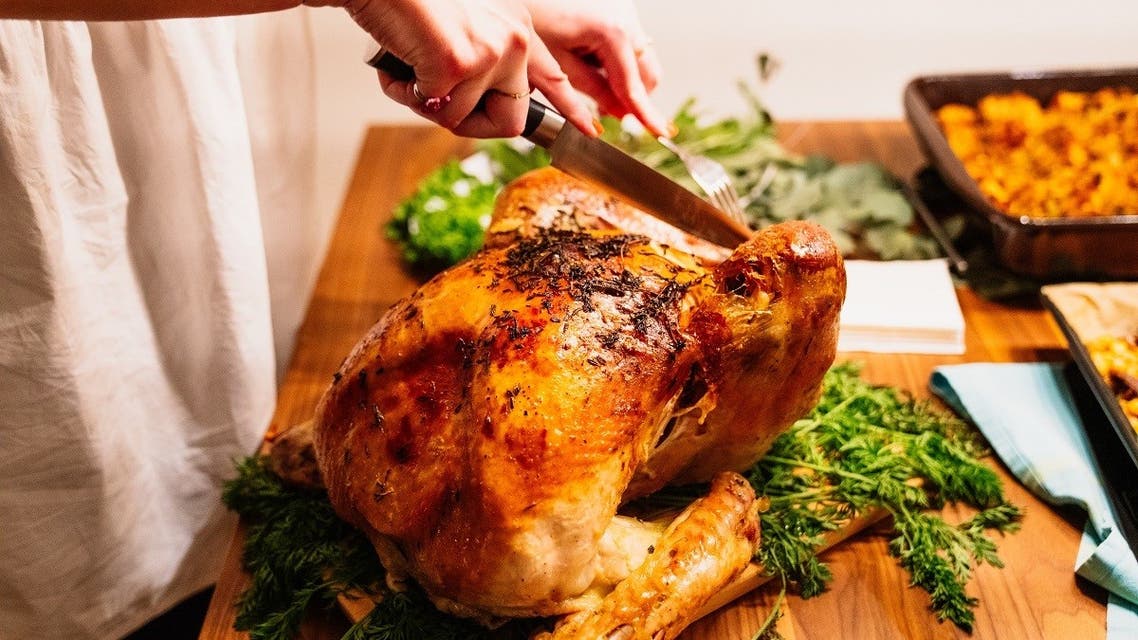 A traditional turkey dinner. (Unsplash / @purzlbaum)