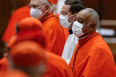 US Archbishop Wilton Gregory of Washington, attends a Pope’s consistory to create 13 new cardinals, on November 28, 2020 at St. Peter’s Basilica in The Vatican. (Fabio Frustaci/Pool/AFP)