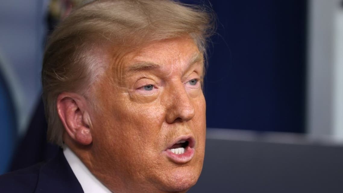 U.S. President Donald Trump speaks to the press in the James Brady Press Briefing Room at the White House on November 20, 2020 in Washington, DC. (AFP)