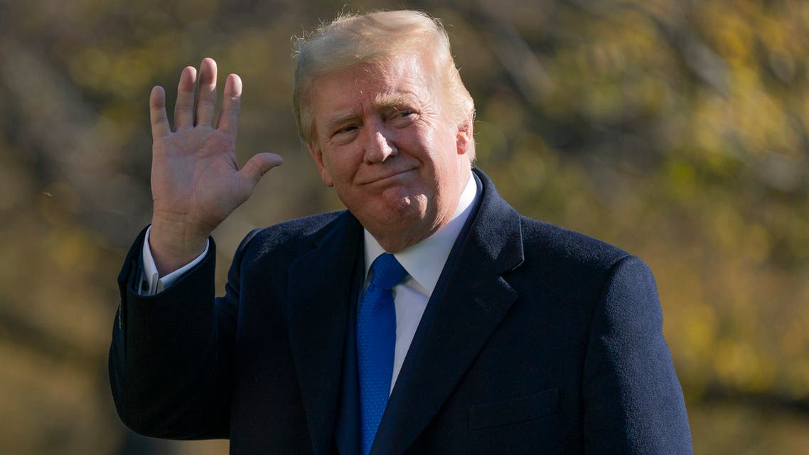 US President Donald Trump walks on the South Lawn of the White House, Nov. 29, 2020. (AP)