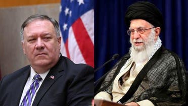 Mike Pompeo and Iranian Supreme Leader 
