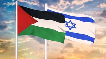 Palestine and Israel Flags. (Stock image)