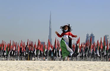 Emiratis attend celebrations of UAE's national day on December 2, 2020. (AFP)