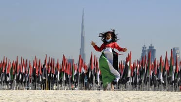 Emiratis attend celebrations of UAE's national day on December 2, 2020. Karim SAHIB / AFP