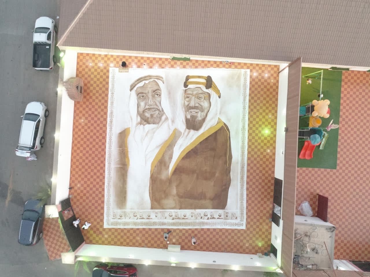 الملك عبدالعزيز والشيخ زايد
