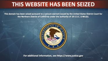 The US Department of Justice seized a website affiliated with Iraq's Badr Organization. (Screengrab)