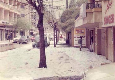 Beirut during a similar severe hailstorm in 1968. (Old Beirut Lebanon / Lebanon Weather Forecast)