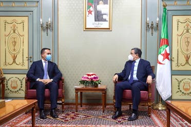  لويجي دي مايو  مع رئيس الحكومة الجزائرية عبد العزيز جراد