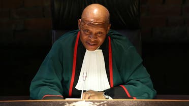 South Africa's Chief Justice Mogoeng Mogoeng gestures as he makes a ruling at the Constitutional Court in Johannesburg, South Africa, on June 22, 2017. (Reuters/Siphiwe Sibeko)