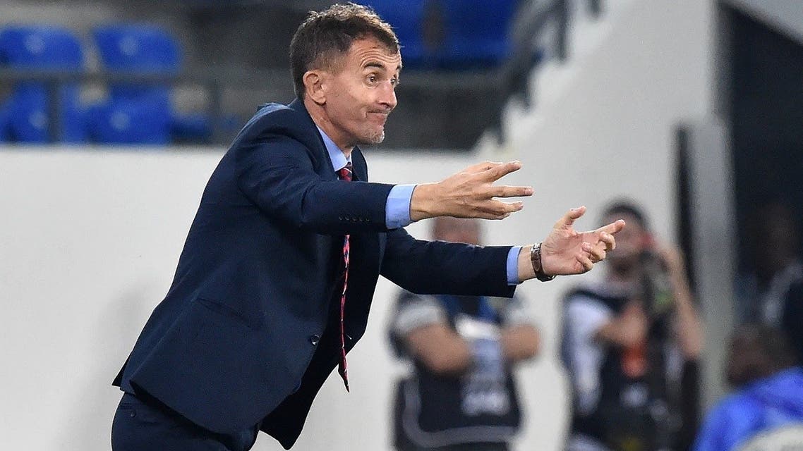 Uganda's Serbian coach Milutin Sredojevic reacts during the 2017 Africa Cup of Nations group D football match. (AFP)