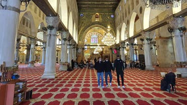 Emiratis visit one of the mosques at Al Aqsa compound in East Jerusalem. (Supplied)