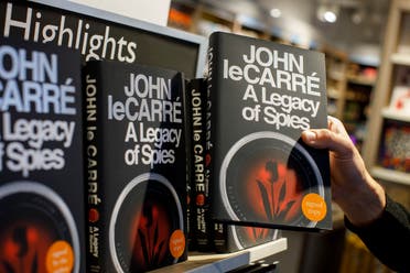 Copies of 'A legacy of Spies' a new novel by English author John Le Carre are on sale at a bookshop in central London on September 7, 2017. (AFP)
