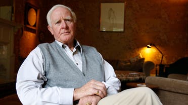 Author John Le Carre, real name David Cornwell, is seen, at his home in London, Thursday, Aug. 28, 2008. (AP)