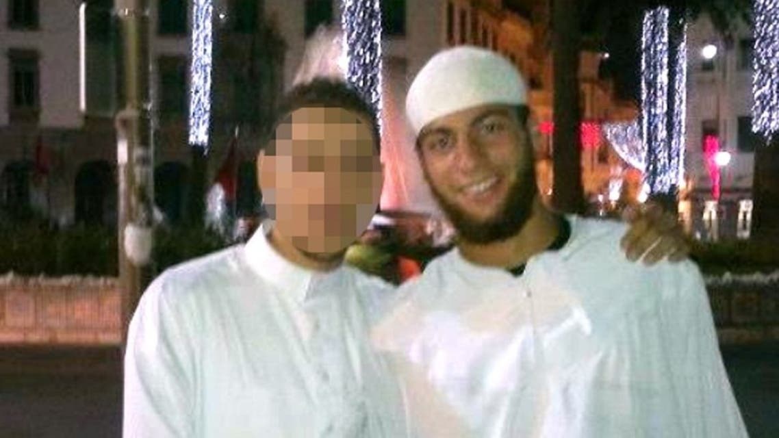 An undated photo released by a social network shows Ayoub El-Khazzani (R). (File photo: AFP)
