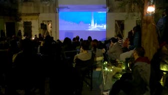 Open-air cinema fundraiser event takes place inside damaged Beirut house