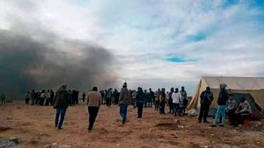 أنبوب غاز احتجاجات تونس 