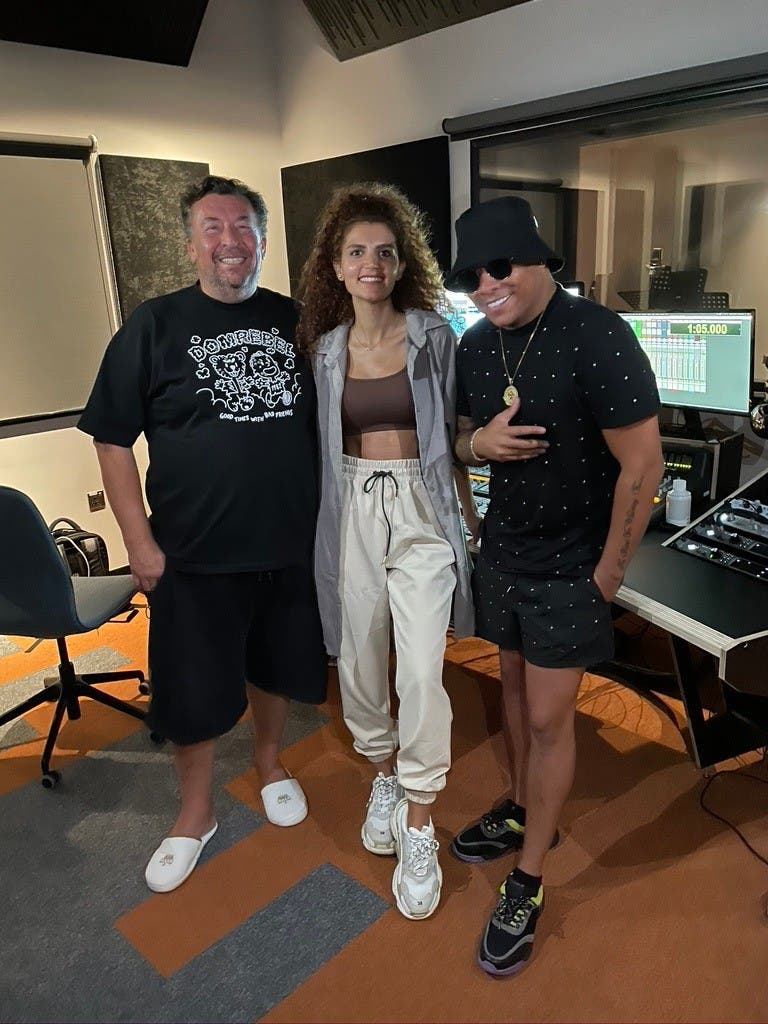 Left to right: Richard Upshall, Mina Jay, and DJ Ironik