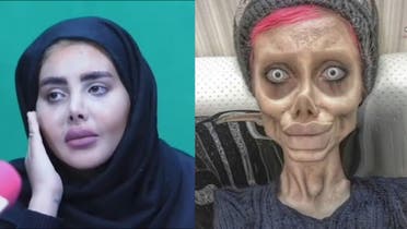 Iranian ‘zombie Angelina Jolie’ released on bail, shows real face for the first time