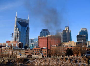 Smoke billows from the site of an explosion in the area of Second and Commerce in Nashville. (Reuters)