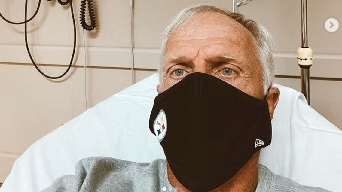 Greg Norman hospitalized with COVID-19. (Instagram)