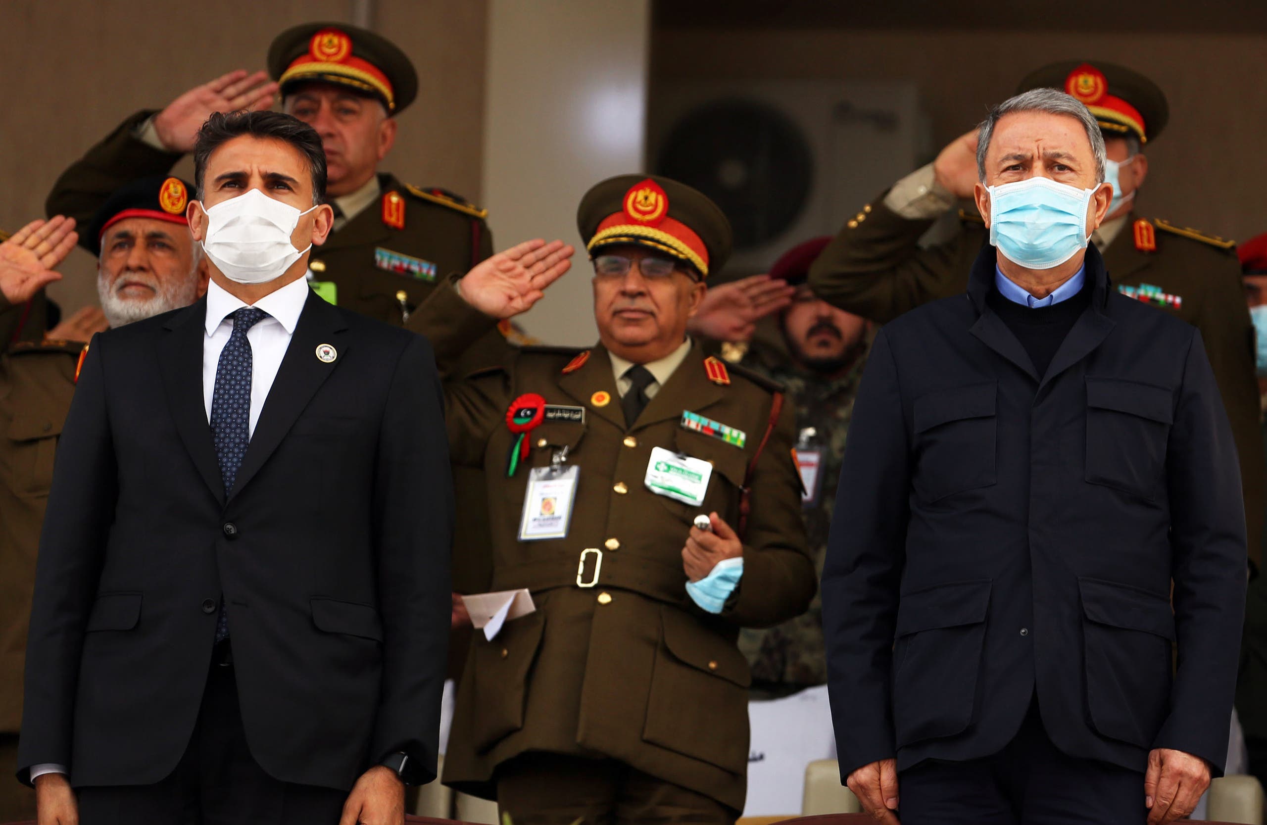 وزير الدفاع التركي خلوصي أكار من ليبيا