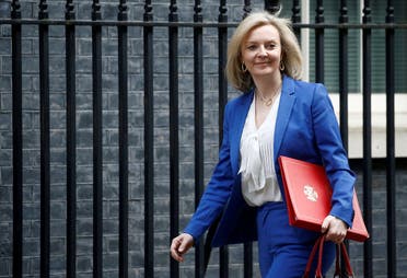 Britain’s Secretary of State of International Trade and Minister for Women and Equalities Liz Truss is seen outside Downing Street London, Britain. (File photo: Reuters)