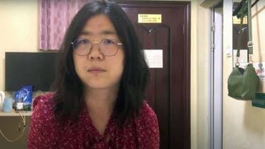 Zhang Zhan, a Chinese citizen journalist who was jailed for four years for her livestream reporting from Wuhan. (Twitter)