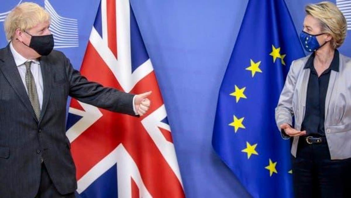 British PM Johnson With Europe Commission President
