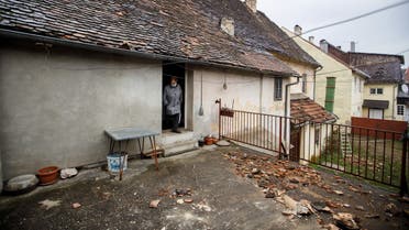 The damaged home of Ankica Loncarevic is seen after a 5.2 magnitude earthquake in Petrinja, Croatia, December 28, 2020. (Reuters)