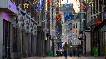 Man walking through Amsterdam's shopping district. (File photo: AP)