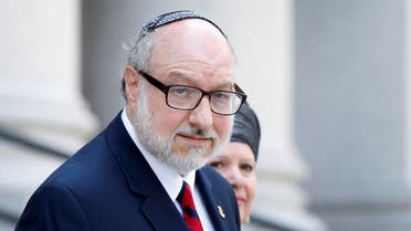 Jonathan Pollard, a former US Navy intelligence officer convicted of spying for Israel, exits following a hearing at the Manhattan Federal Courthouse in New York, US, May 17, 2017. (File photo: Reuters)