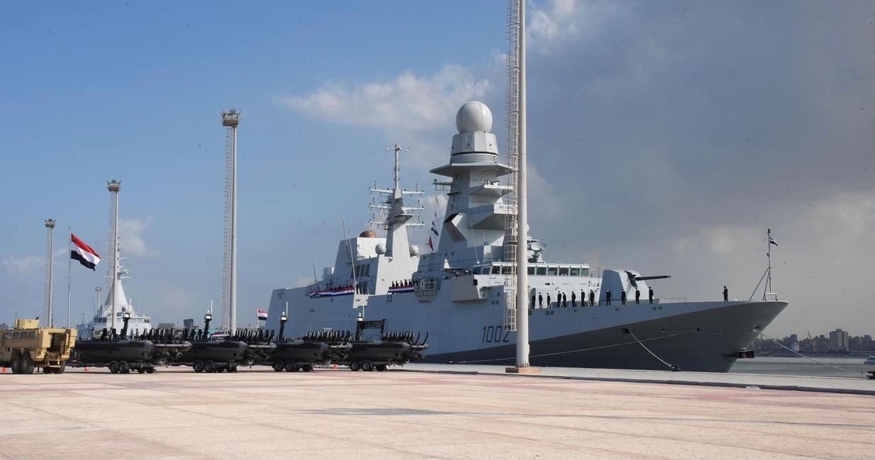 الفرقاطة الإيطالية تنضم لأسطول البحرية المصرية
