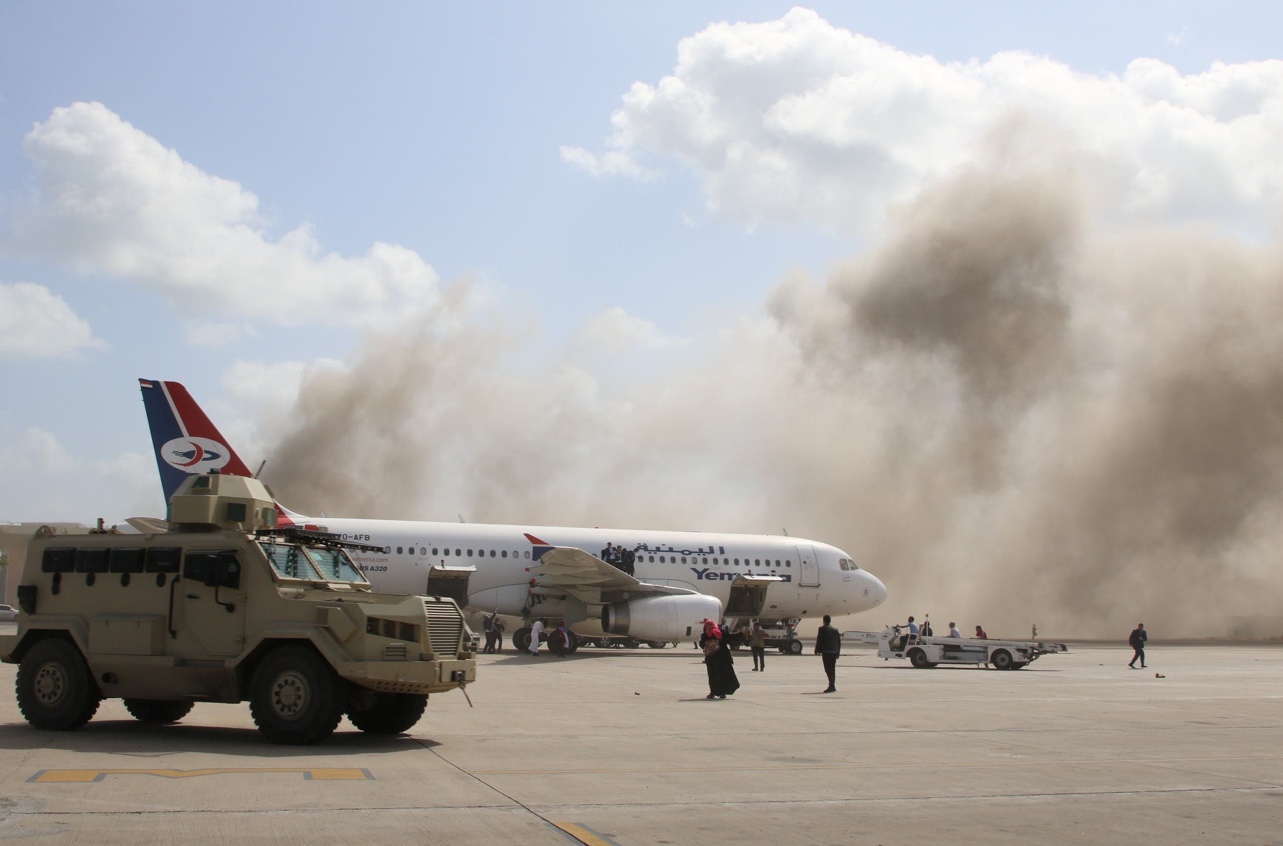  من تفجير مطار عدن باليمن